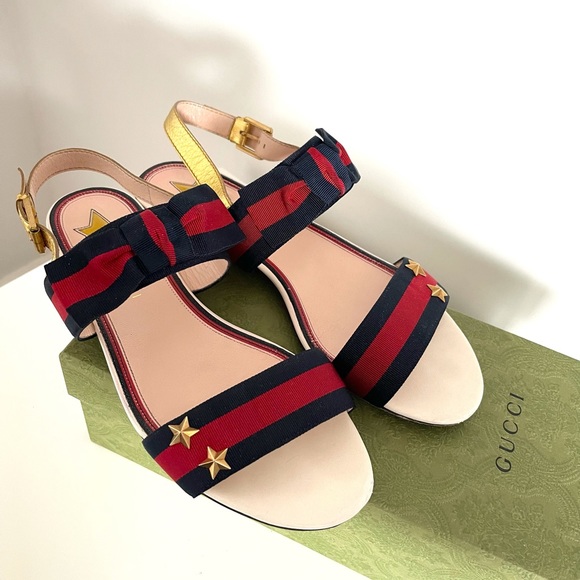 Gucci Shoes - ⛔️SOLD⛔️GUCCI grosgrain web sandals